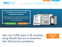 Tablet Screenshot of miracleservice.com